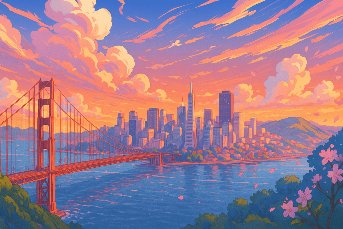 AR visualization over Golden Gate Bridge